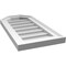 Ekena Millwork Octagonal Top Surface Mount PVC Gable Vent w/ 2"W x 1-1/2"P Brickmould Frame, 12"W x 24"H GVPOT12X2402SN - alternate 3